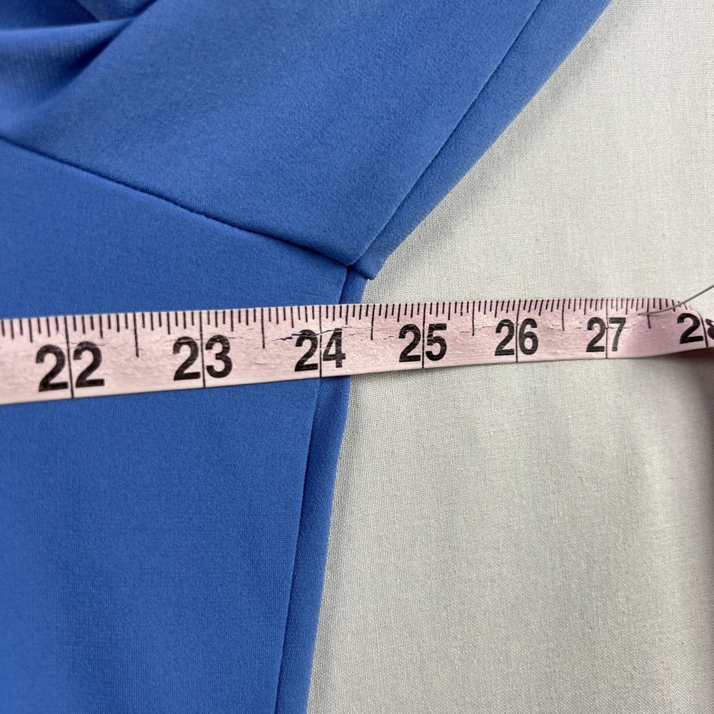 Susan Graver Open Front Duster Cardigan Womens Plus 1X Blue Stretch Relax Casual - Picture 9 of 12